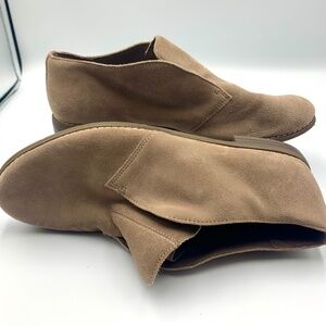 Franco Sarto women’s Pieta taupe lace less Oxford boho slip on loafer flat shoe